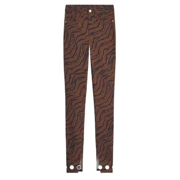 We Wore What Tiger Piped Stiletto Split Hem Iconic Denim Jeans - Picture 6 of 16